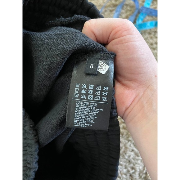 NEW John Richmond Studded Hoodie Kid's Size 8 Black Logo Sweatshirt - Picture 5 of 6